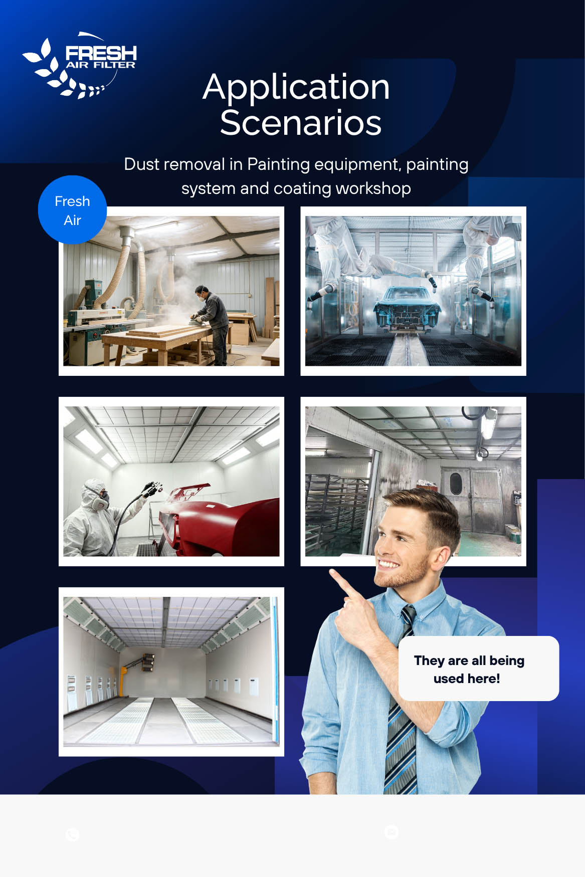 Ceiling Filter media Scenarios Ceiling Filter Application 2