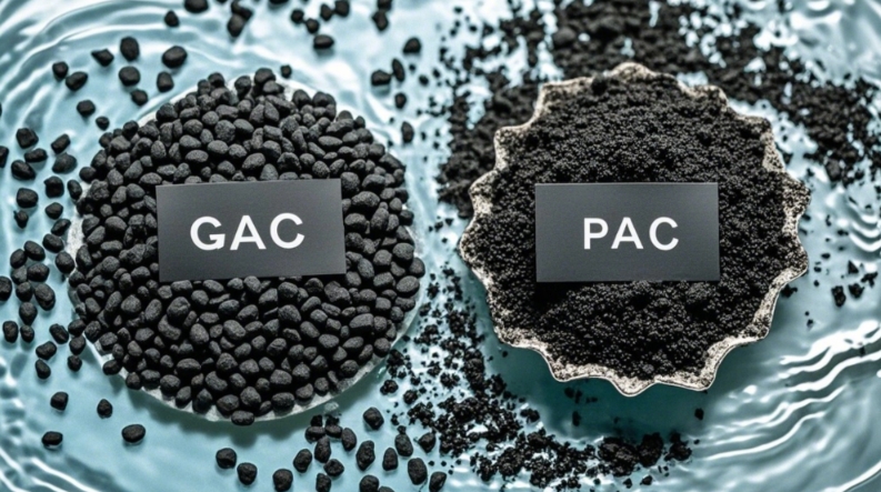 What are the two types of activated carbon?