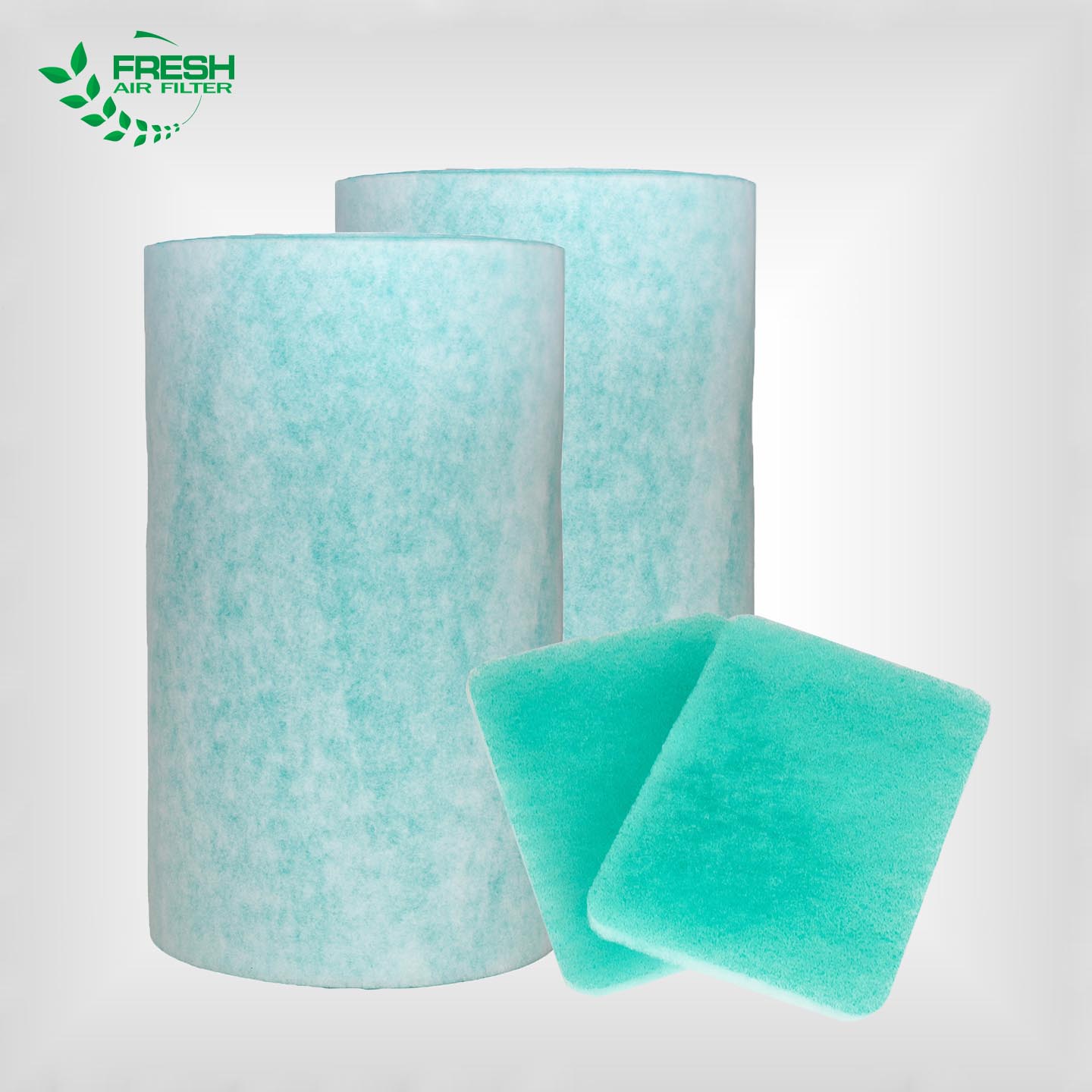 FRS-30 Coarse Air Pre‑Filter Media, Polyester Filter Cotton Blue‑White / Green‑White / Orange‑White Rolls