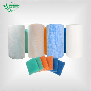 FRS-30 Coarse Air Pre‑Filter Media, Polyester Filter Cotton Blue‑White / Green‑White / Orange‑White Rolls