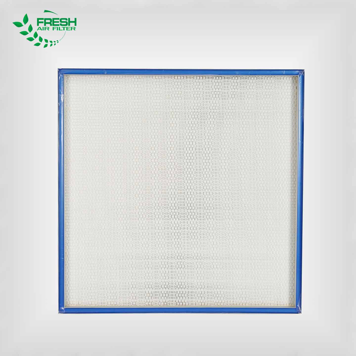 H13 Gel Seal Mini-Pleat HEPA Filter For Cleanroom HVAC