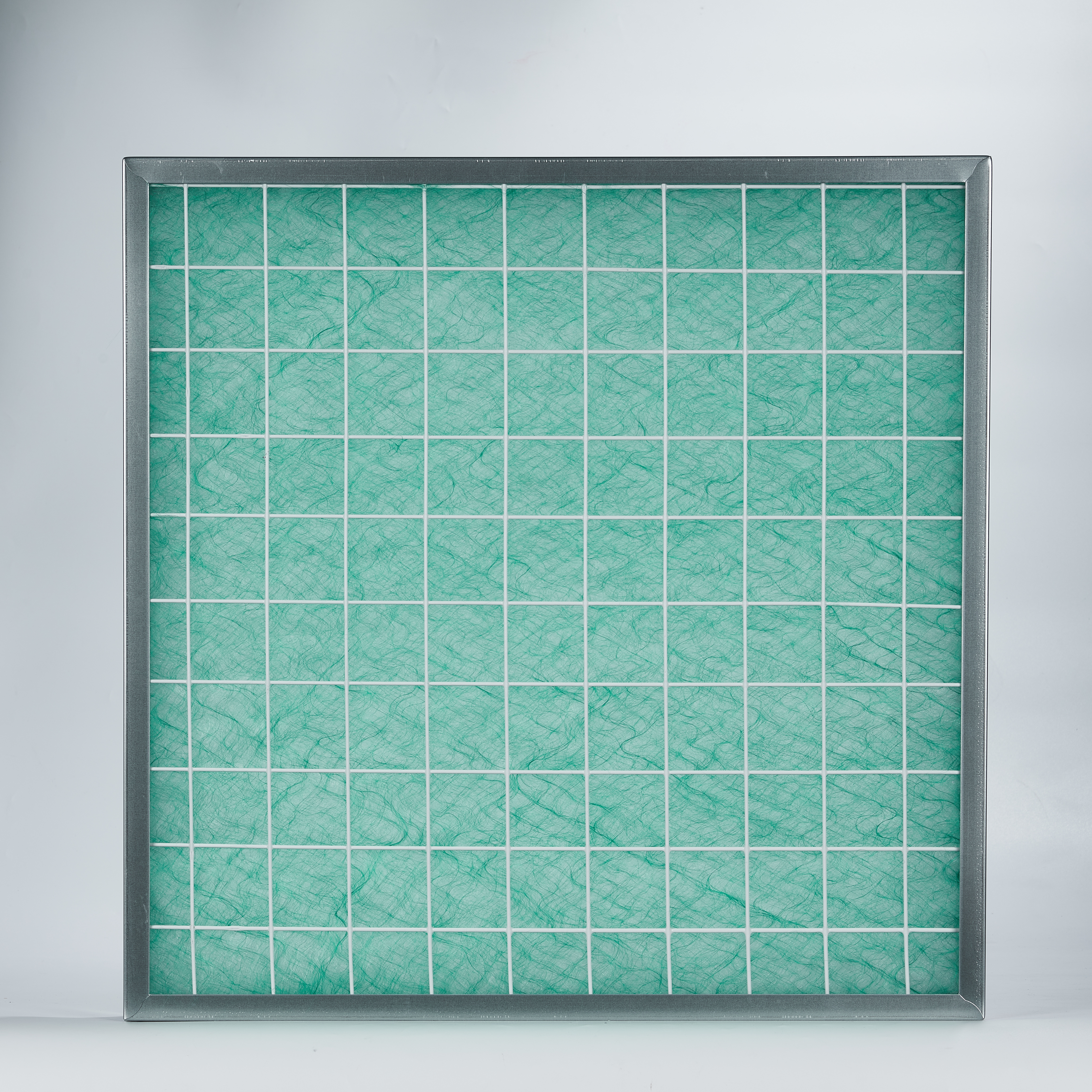 HVAC system filter rack showing panel pre filter installation